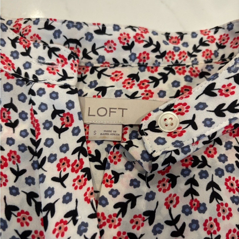 LOFT Multicolor Patterned Blouse - Picture 6 of 6
